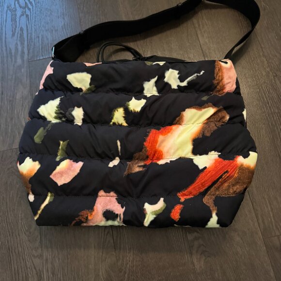 TED BAKER LONDON  Gianara Forager Puffer Nylon Drawstring Tote Bag Black Multi - Picture 7 of 12